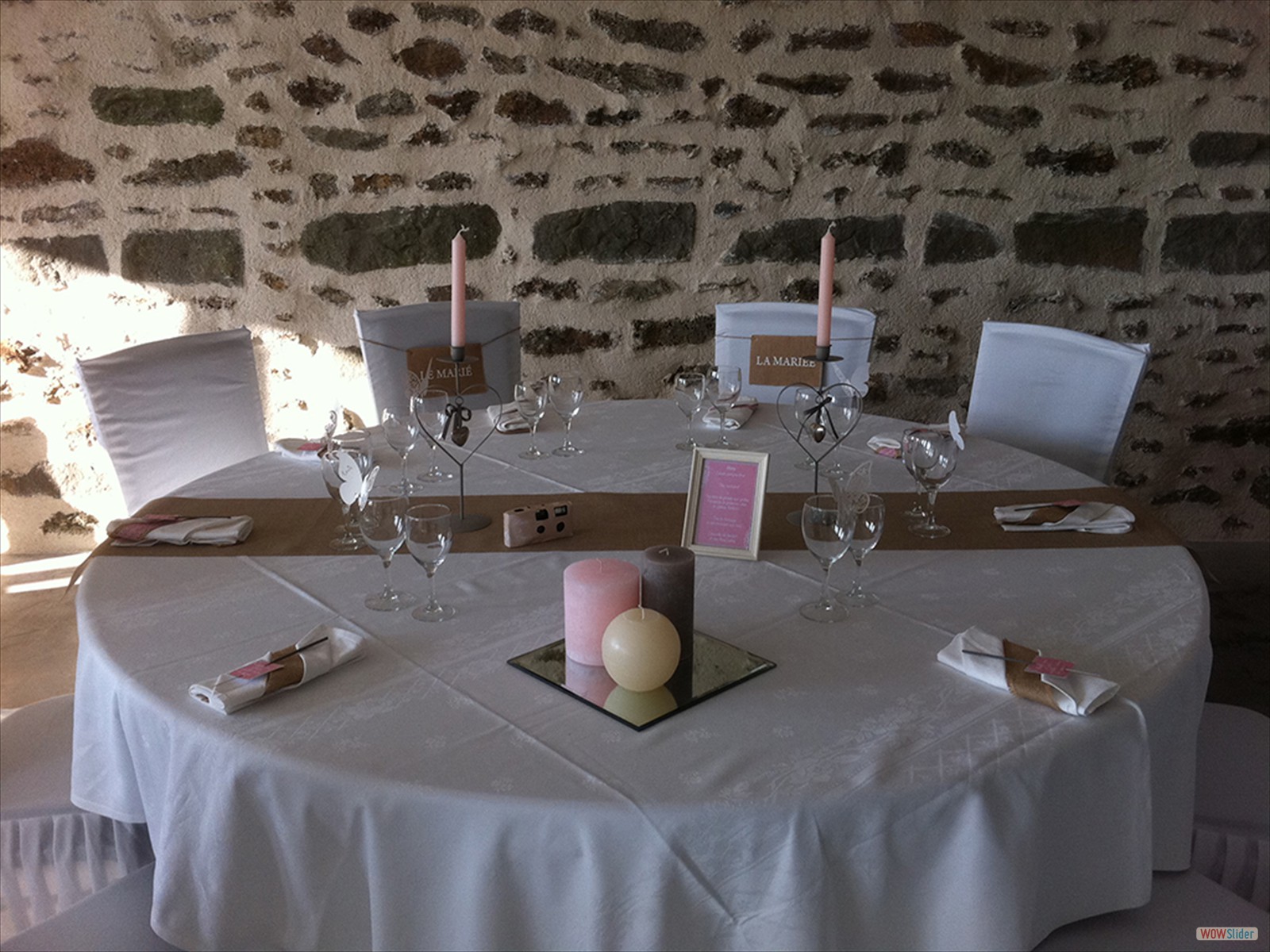 La table des mariés